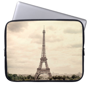 Housse Pour Ordinateur Portable Panorama Tour Eiffel à Paris. France. vi vintage