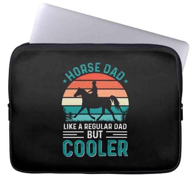 Housse Pour Ordinateur Portable Papa du cheval (Devant)