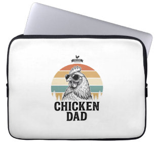 Housse Pour Ordinateur Portable Papa Poule Vintage Sunset Drôle Amateur de Poulet