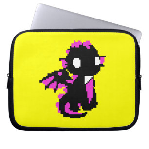Housse Pour Ordinateur Portable Papier d'emballage bébé dragon pixelisé mignon