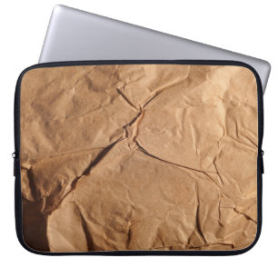 Housse Pour Ordinateur Portable Papier d'emballage Recyclé. Texture.