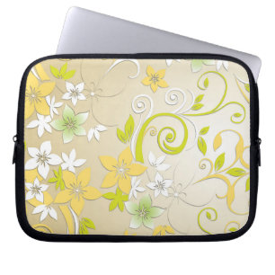 Housse Pour Ordinateur Portable Papier mural à fleurs 3