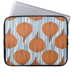 Housse Pour Ordinateur Portable Papier peint à base d'ampoule d'oignon dessiné à l