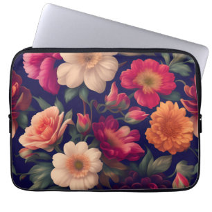 Housse Pour Ordinateur Portable Papier peint à motifs floraux