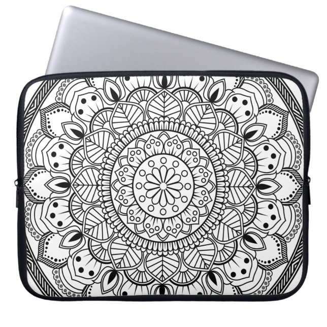 Housse Pour Ordinateur Portable Papier peint de la Rosette mandala (Devant)
