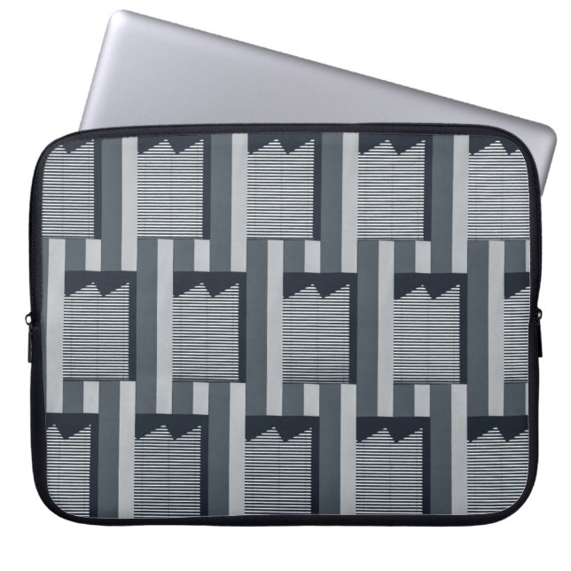 Housse Pour Ordinateur Portable Papier peint numérique gris (Devant)