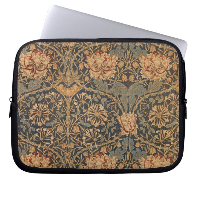 Housse Pour Ordinateur Portable Papier peint riche au chèvrefeuille de William Mor (Devant)
