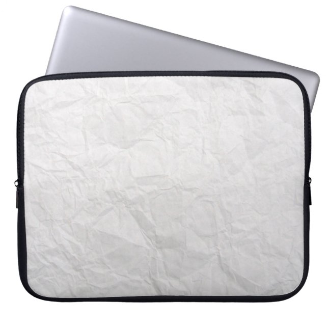 Housse Pour Ordinateur Portable Papier ridé blanc texture mignonne (Devant)