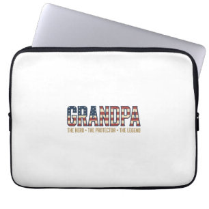 Housse Pour Ordinateur Portable Papier Vectoriel Légende Protecteur Héros Grand-pè