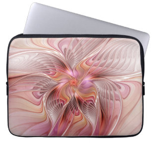 Housse Pour Ordinateur Portable Papillon Abstrait coloré Imaginaire Fractal Art