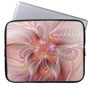 Housse Pour Ordinateur Portable Papillon Abstrait coloré Imaginaire Fractal Art