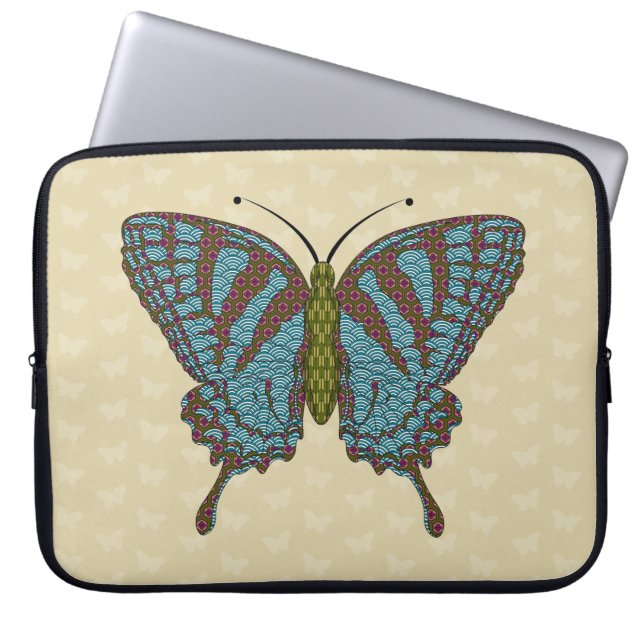 Housse pour ordinateur portable Papillon japonais (Devant)