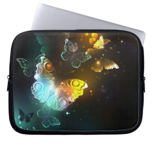 Housse Pour Ordinateur Portable Papillon lumineux et papillons de nuit
