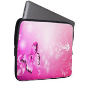 Housse Pour Ordinateur Portable Papillon magenta (Devant droit)
