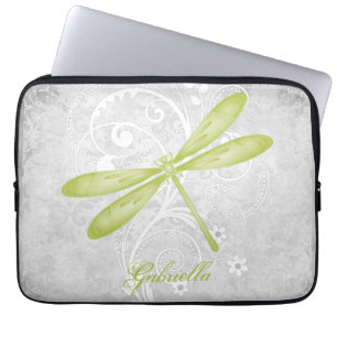 Housse Pour Ordinateur Portable Papillon vert personnalisé
