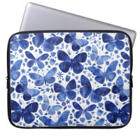 Papillons Aquarelle Bleu Portable