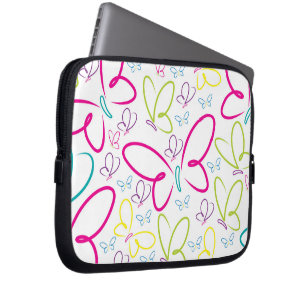 Housse Pour Ordinateur Portable Papillons brillants