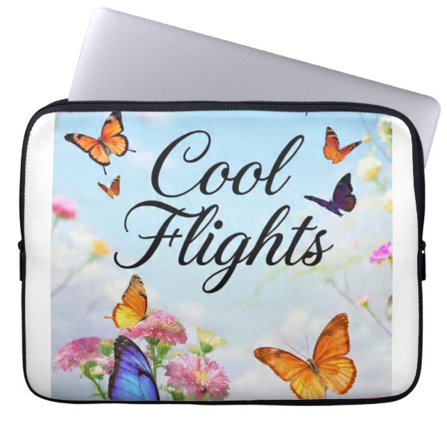 Housse Pour Ordinateur Portable Papillons Cool Flights (Devant)