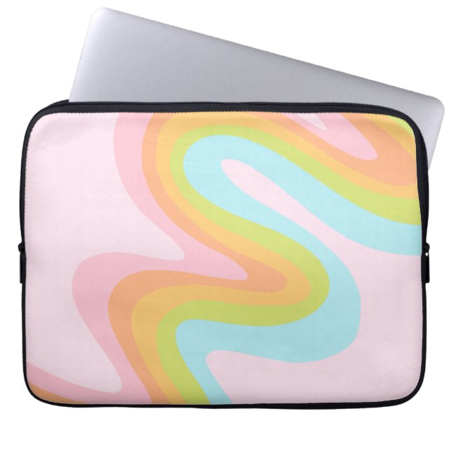Housse Pour Ordinateur Portable Pâque arc-en-ciel pastel (Devant)