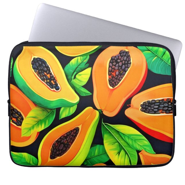 Housse Pour Ordinateur Portable Paradis tropical de la papaye (Devant)