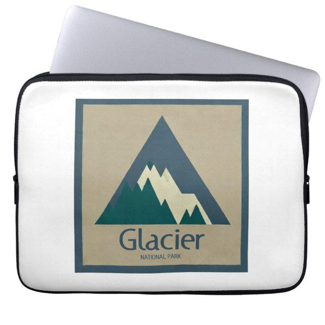 Housse Pour Ordinateur Portable Parc national des Glaciers Rustique (Devant)