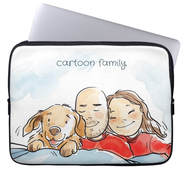 Housse Pour Ordinateur Portable Parents de chiens (Devant)