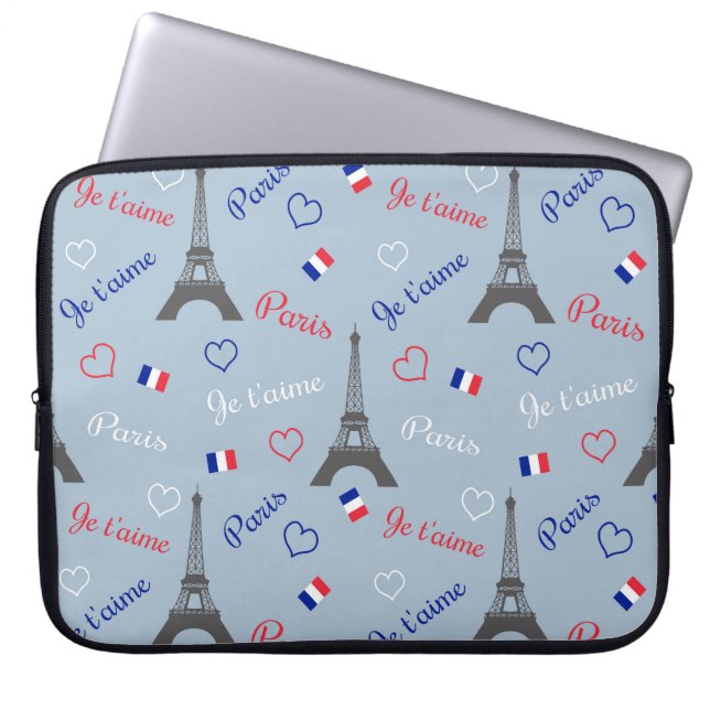 Housse Pour Ordinateur Portable Paris (Devant)