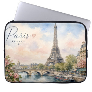Housse Pour Ordinateur Portable Paris France Tour Eiffel rivière seine