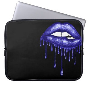 HOUSSE POUR ORDINATEUR PORTABLE PARTIES SCINTILLANT BLEU ROYAL DRIPPES