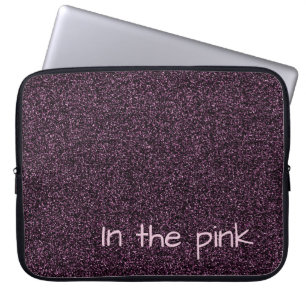 Housse Pour Ordinateur Portable Parties scintillant fausse couleur rose foncé du t