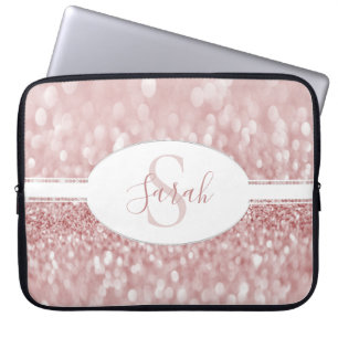 Housse Pour Ordinateur Portable Parties scintillant rose Personnalisez la manchett