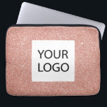 Housse Pour Ordinateur Portable Parties scintillant Rose Rose Gold - Logo sur mesu<br><div class="desc">Parties scintillant Rose Rose Gold Faux et logo personnalisé élégant Sparkle Élégant Portable promotionnel sac ou Coque promotionnel Sleeve. Ce coque peut être customisé pour inclure le logo de votre entreprise ou de votre entreprise.</div>