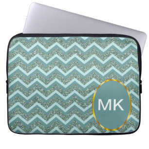 Housse Pour Ordinateur Portable Parties scintillant turquoise
