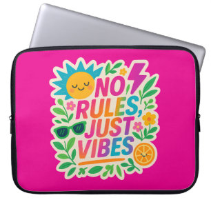 Housse Pour Ordinateur Portable Pas de règles Vibes - Neon Gradient Kawaii-Punk Ty