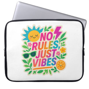 Housse Pour Ordinateur Portable Pas de règles Vibes - Neon Gradient Kawaii-Punk Ty
