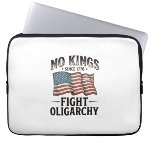 Housse Pour Ordinateur Portable Pas de rois depuis 1776 Lutte contre l'oligarchie