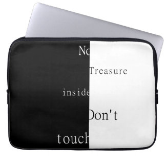 Housse Pour Ordinateur Portable Pas de trésor à l'intérieur – Ne touchez pas