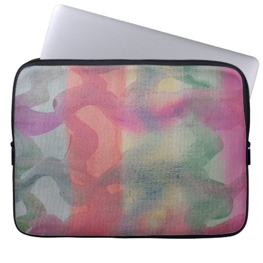 Housse Pour Ordinateur Portable Pastel Abstrait Portable (Devant)