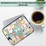 Housse Pour Ordinateur Portable Pastel Cartoon Cute Chats Nom Monogramme<br><div class="desc">Ajoutez un peu de plaisir félin à votre espace de travail avec cette manche d'ordinateur portable fantaisiste avec un motif de chat aquarelle dynamique. Idéal pour les amateurs d'animaux de compagnie et de chats. Fait un grand cadeau pour n'importe quel chat maman ou papa dans votre vie!</div>