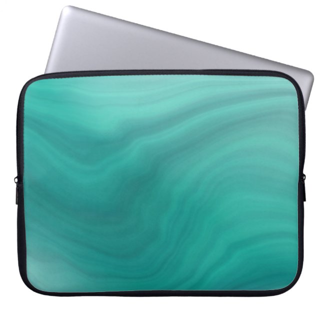 Housse Pour Ordinateur Portable Pastel Light Turquoise Abstrait (Devant)