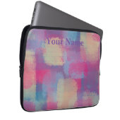 Housse Pour Ordinateur Portable Pastel Patchwork Design abstrait (Devant droit)