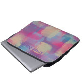 Housse Pour Ordinateur Portable Pastel Patchwork Design abstrait (Devant bas)