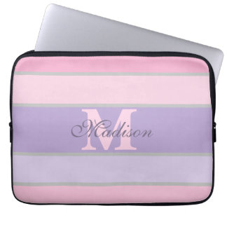 Housse Pour Ordinateur Portable pastel rose et violet