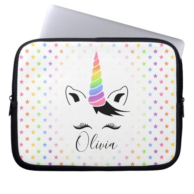 Housse Pour Ordinateur Portable Pastel Unicorn (Devant)