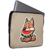 Housse Pour Ordinateur Portable Pastèque de Coyote (Devant droit)