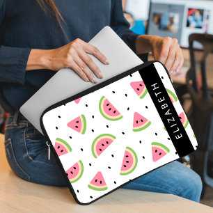 Housse Pour Ordinateur Portable Pastèque Rose, Pâtes De Pâques, Votre Nom