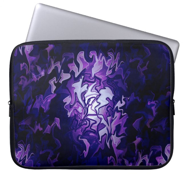 Housse Pour Ordinateur Portable Patch de chou pourpre... (Devant)