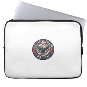 Housse Pour Ordinateur Portable Patch de liberté Patriotique Broderie
