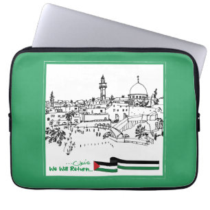 Housse Pour Ordinateur Portable Patrimoine palestinien et espoir : nous reviendron