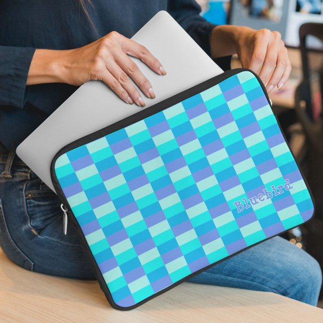 Housse Pour Ordinateur Portable Patters bleus (Créateur téléchargé)